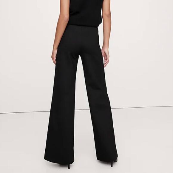 Banana Republic Wide Leg Everywhere Ponte Pant XXL Black 603873 - Picture 2 of 12